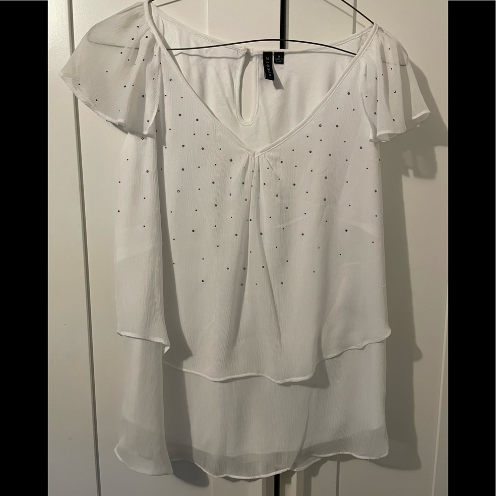 NWT Sioni white blouse size M